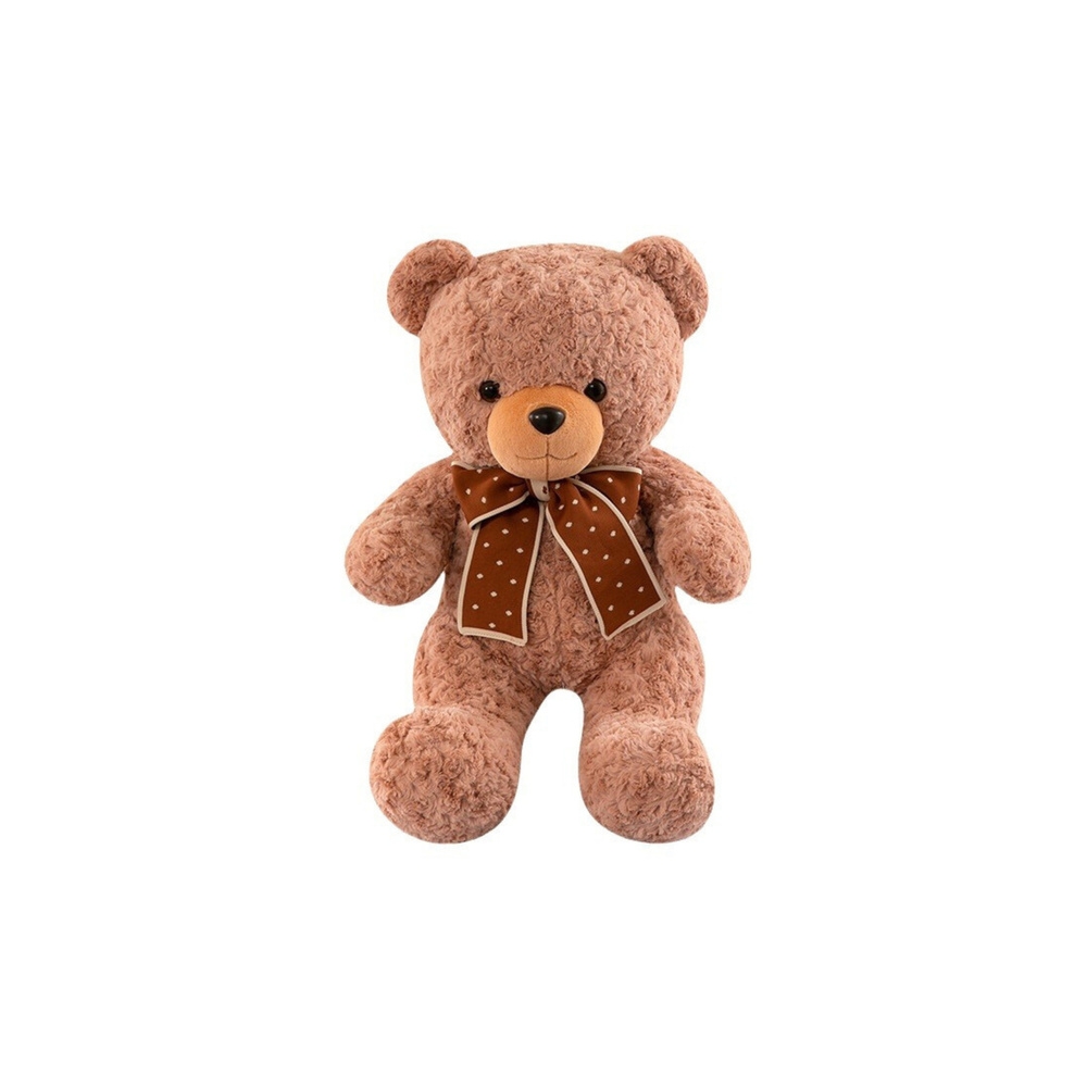 Cuddly Toy pliušinis talismanas Cuddly Teddy meškiukas su taškuotu lankeliu 45cm