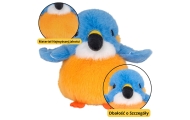 Plush Mascot Cuddly Toy Bird Blue Orange 12cm
