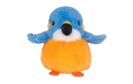 Plush Mascot Cuddly Toy Bird Blue Orange 12cm