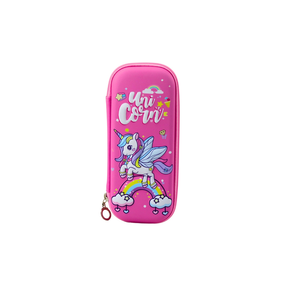 Mokyklinis penalas Unicorn Pink 22,5x10 cm
