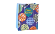 Paper Gift Bag Birthday Patterns 23 x 18 x 10.5 cm