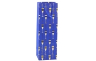 Bottle Gift Bag Glasses Motif 36 x 12 x 10 cm