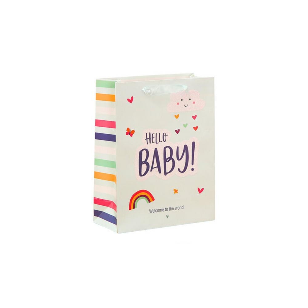 Hello Baby Little One dovanų maišelis 36 x 12 x 10 cm MIX 1vnt