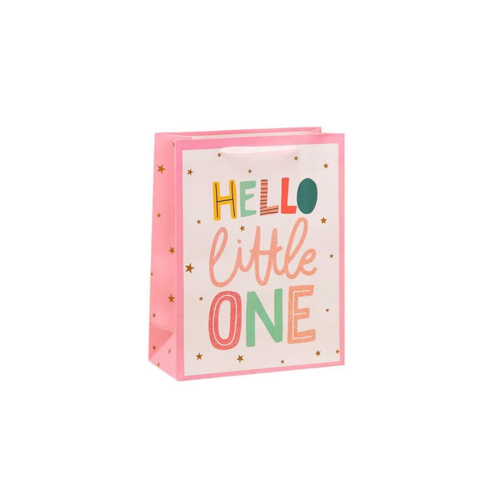 Hello Baby Little One dovanų maišelis 36 x 12 x 10 cm MIX 1vnt
