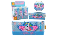 Pencil Case School Kit with Unicorn Blue 20 x 8.5cm