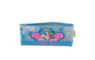 Pencil Case School Kit with Unicorn Blue 20 x 8.5cm