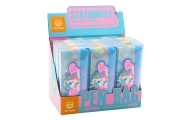 Pencil Case School Kit with Unicorn Blue 20 x 8.5cm