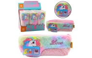 Plush Pencil Case With Unicorn Shiny Elements Unicorn Colorful