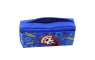 Pencil Case School Organizer with Football Blue