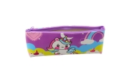 School Pencil Case for Girls with Unicorn Motif Colorful Pastel