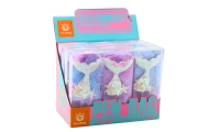 Plush Pencil Case With Mermaid Tail Sequins Purple Blue
