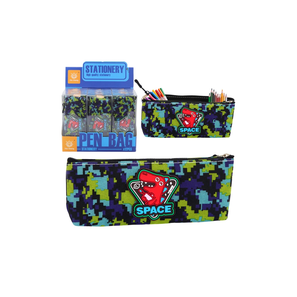 Kosminis dinozauras Pixels Blue Green 20x8cm pieštukinė