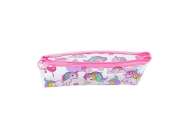 School Pencil Case Transparent Unicorns 20 x 8.5 x 4cm