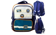 Space Patches mokyklinė kuprinė su pieštukine Navy blue 16L-Drabužiai ir aksesuarai, Aksesuarai, Rankinės, kuprinės, lagaminai-e