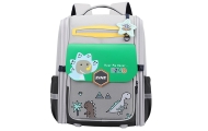 Mokyklinė kuprinė su dirželiu ant krūtinės Dinozaurai Grey Green 21L 39cm-Drabužiai ir aksesuarai, Aksesuarai, Rankinės, kuprinė