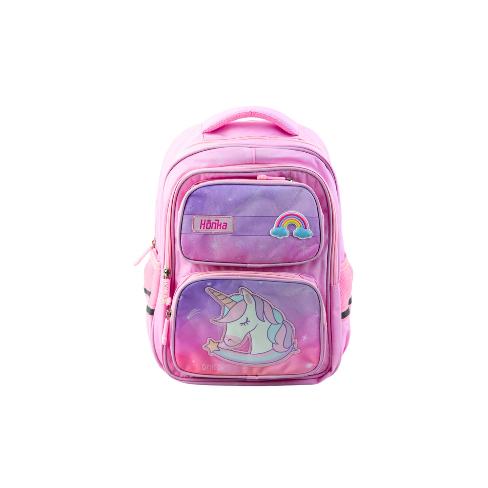 Unicorn School Backpack Chest Strap Pink 20L