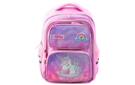 Unicorn School Backpack Chest Strap Pink 20L
