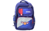Mokyklinė kuprinė su dirželiu ant krūtinės Navy Blue 20L-Drabužiai ir aksesuarai, Aksesuarai, Rankinės, kuprinės, lagaminai-e-va