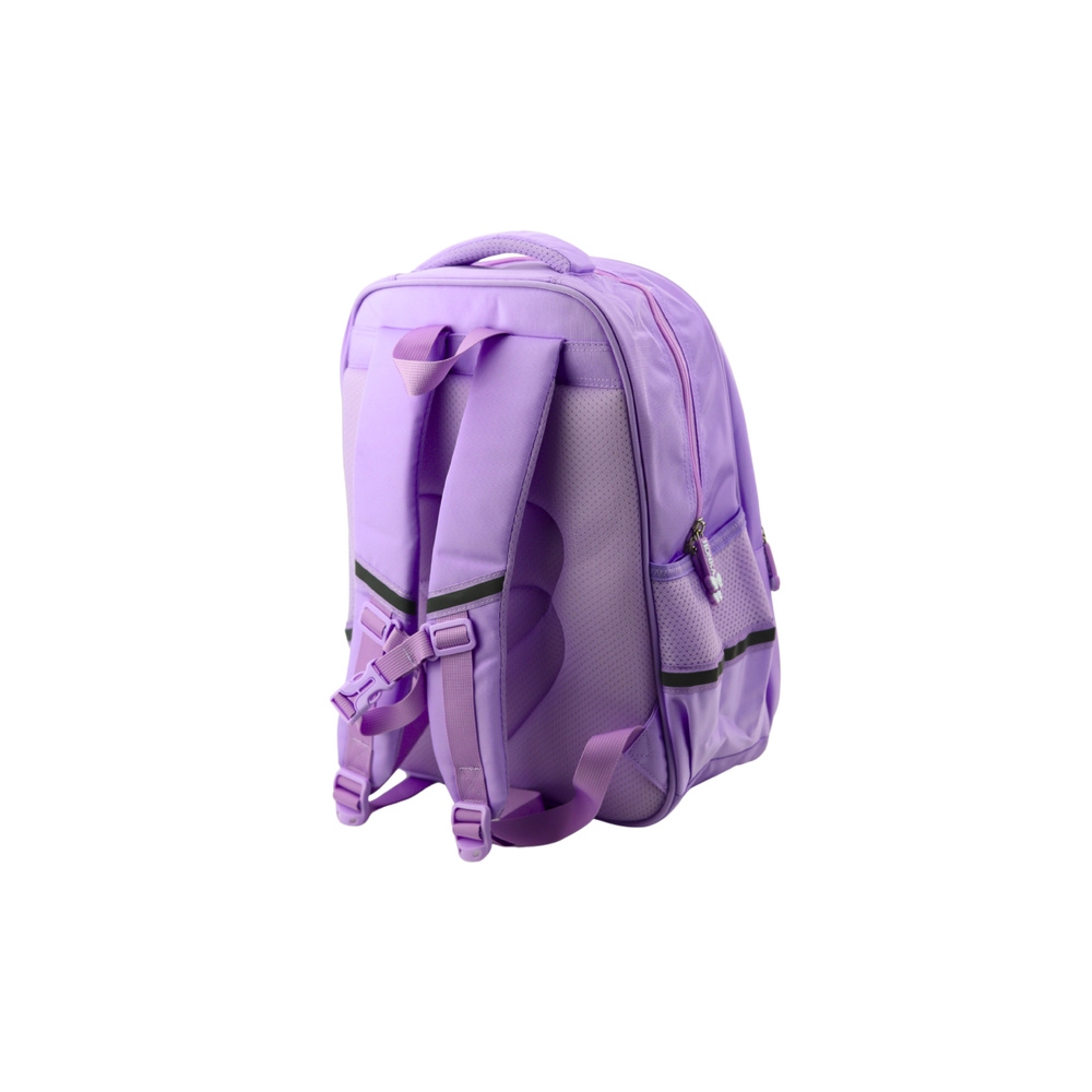 Mokyklinė kuprinė su dirželiu ant krūtinės su balta kate, violetinė, 20 l-Drabužiai ir aksesuarai, Aksesuarai, Rankinės, kuprinė