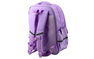 School Backpack With White Cat Chest Strap Purple 20L