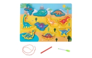 Medinė dėlionė Magnetai Styginių susipynimas Dinozaurai