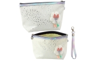 Pieštukinė - kosmetinė Shiny Dots White 23x16cm