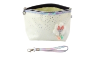 Pieštukinė - kosmetinė Shiny Dots White 23x16cm