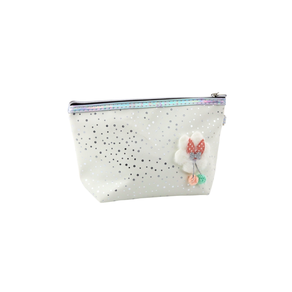 Pieštukinė - kosmetinė Shiny Dots White 23x16cm
