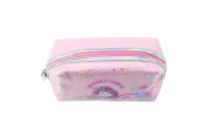 Mokyklinis pieštukinis dėklas su juostele Vienaragis Confetti Pink 20cm