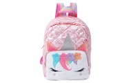 Children's Quilted School Backpack Unicorn Yellow 32cm