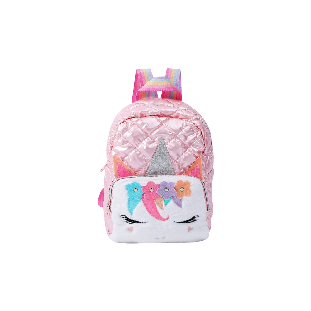 Dygsniuota mokyklinė kuprinė vaikams Unicorn Yellow 32 cm-Drabužiai ir aksesuarai, Aksesuarai, Rankinės, kuprinės, lagaminai-e-v