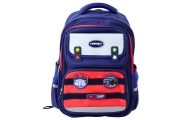 Children's School Backpack Chest Strap Navy Blue Red Space 20L 38cm