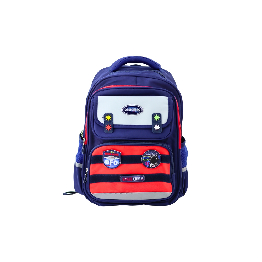 Vaikiška mokyklinė kuprinė su dirželiu ant krūtinės Navy Red Space 20L 38cm-Drabužiai ir aksesuarai, Aksesuarai, Rankinės, kupri