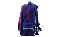 School Backpack Chest Strap Navy Blue Red 20L 38cm