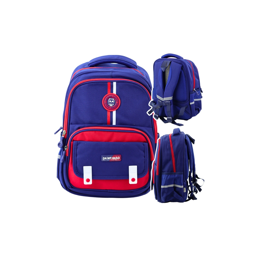 Mokyklinė kuprinė su dirželiu ant krūtinės Navy Red 20L 38cm-Drabužiai ir aksesuarai, Aksesuarai, Rankinės, kuprinės, lagaminai-