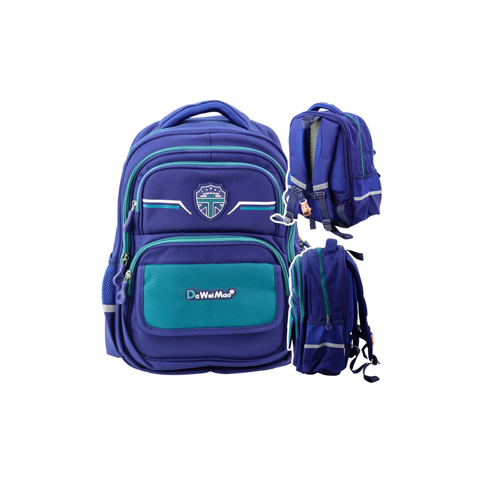 Vaikiška mokyklinė kuprinė su dirželiu ant krūtinės Navy Green 20L 38cm-Drabužiai ir aksesuarai, Aksesuarai, Rankinės, kuprinės,