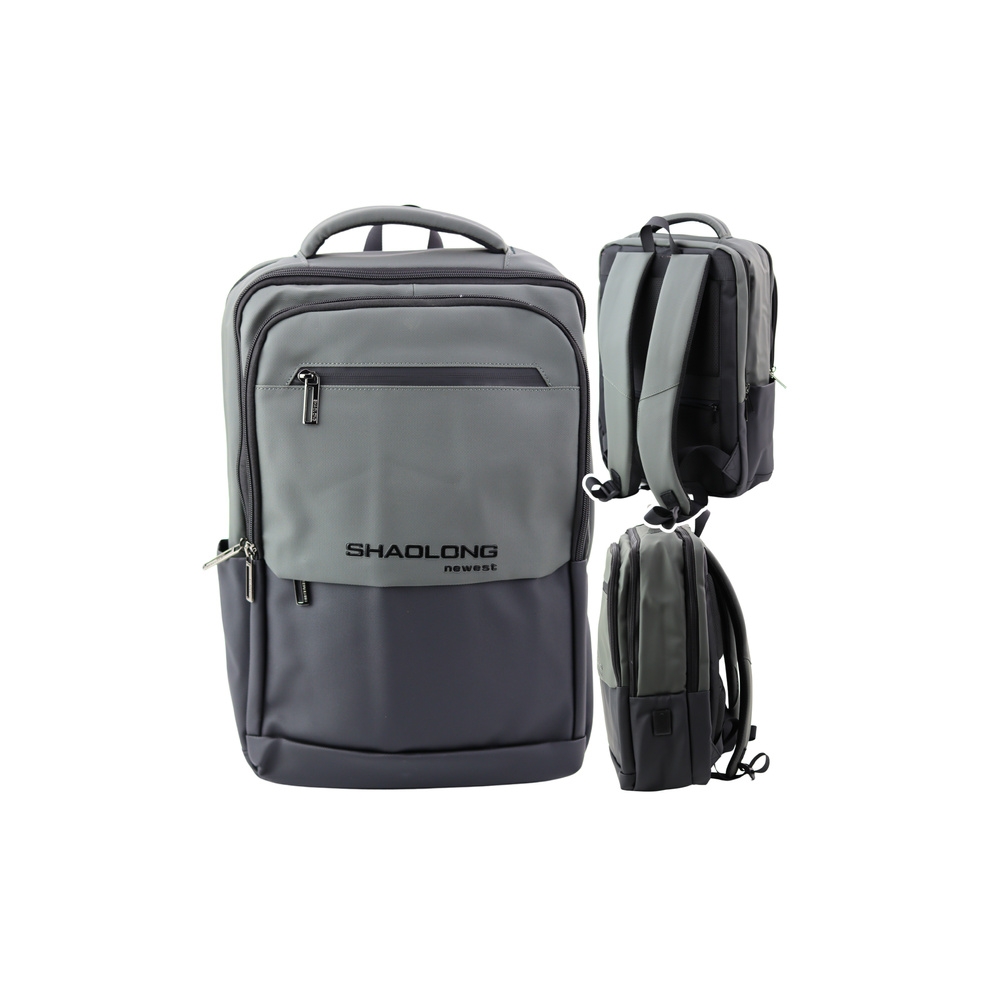 Miesto verslo kuprinė su USB kišene nešiojamajam kompiuteriui Black Grey 16L 41cm-Drabužiai ir aksesuarai, Aksesuarai, Rankinės,