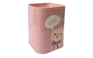 Piggy bank Fox Metal Learning to save Green 11x8cm