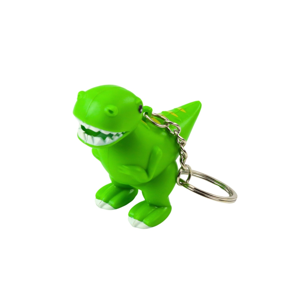 Kuprinės raktų pakabukas Dinozaurų žibintuvėlis LED garsai žalias-Žaislai, Figūrėlės ir herojai-e-vaikas