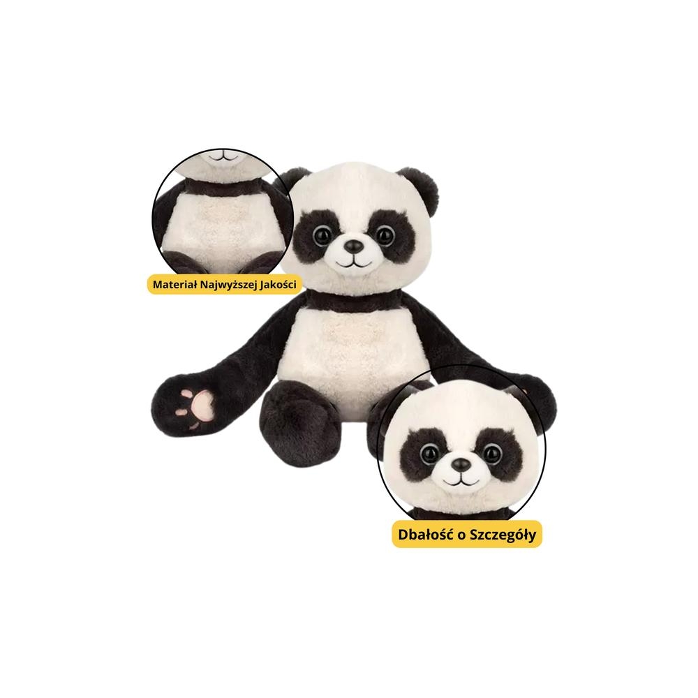 Pliušinis žaislas Panda pliušinis talismanas su magnetais 23cm