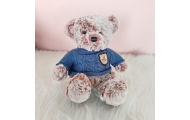 Plush Mascot Cuddly Toy Teddy Bear Gray Blue Sweater 21cm