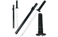Wooden Katana Sword Play Training Prop Black 70cm