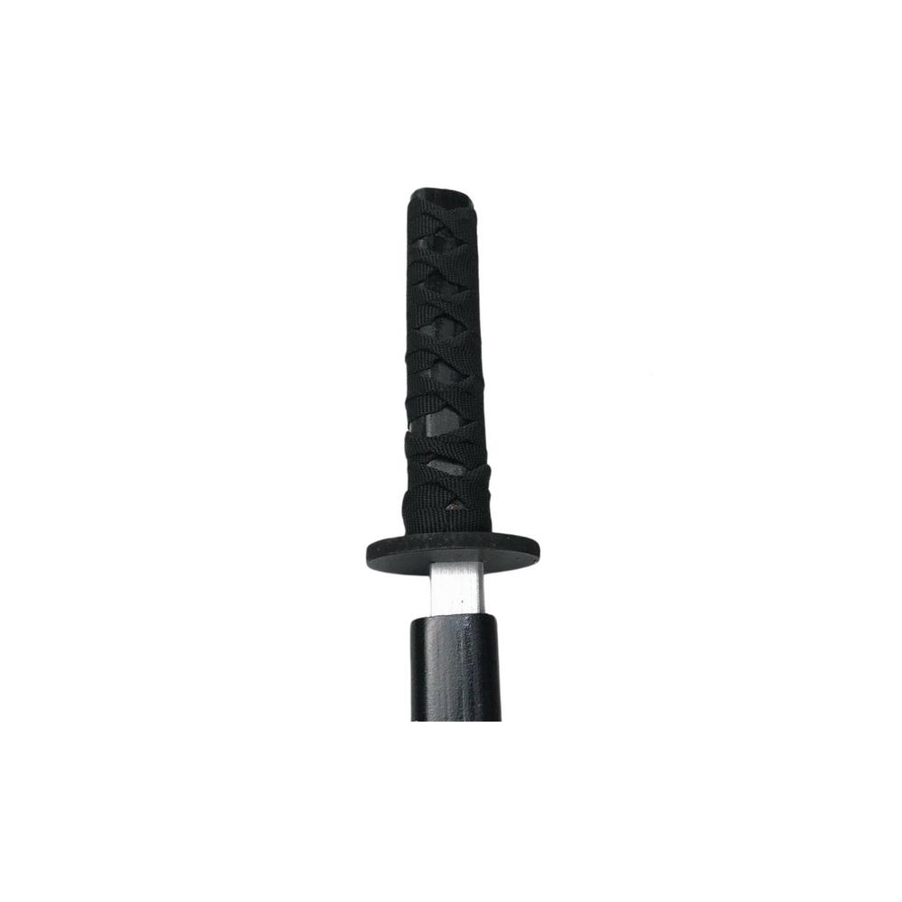 Medinis kardas Katana treniruočių rekvizitas juodas 70 cm