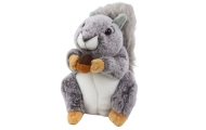 Pluszowa Maskotka Przytulanka Wiewiórka Z Orzeszkiem Szara 22cm