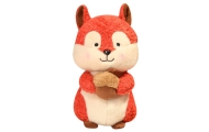 Plush Mascot Cuddly Toy Squirrel with Nut 25cm