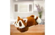 Plush Toy Raccoon Brown Lying 30cm