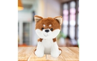 Pluszowa Maskotka Przytulanka Mały Piesek Shiba Inu Biało Brązowy 20cm