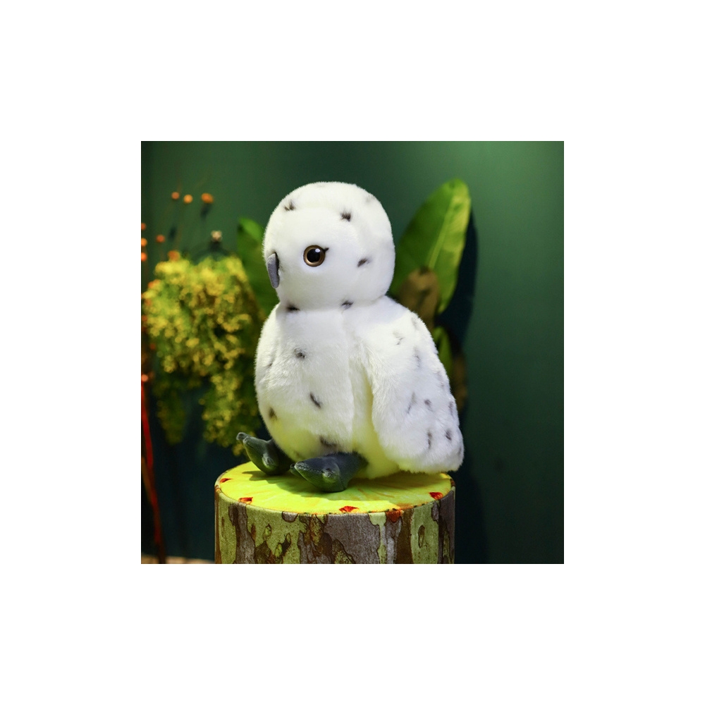 Plush Owl Bird Plush Toy Mascot Cuddly Toy White 23cm
