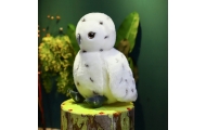 Plush Owl Bird Plush Toy Mascot Cuddly Toy White 23cm