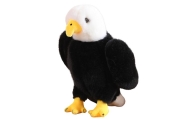 Plush Eagle Bird Plush Toy Mascot Cuddly Toy Black and White 25cm